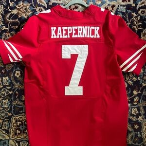 49ers red Kaepernick Jersey size 48